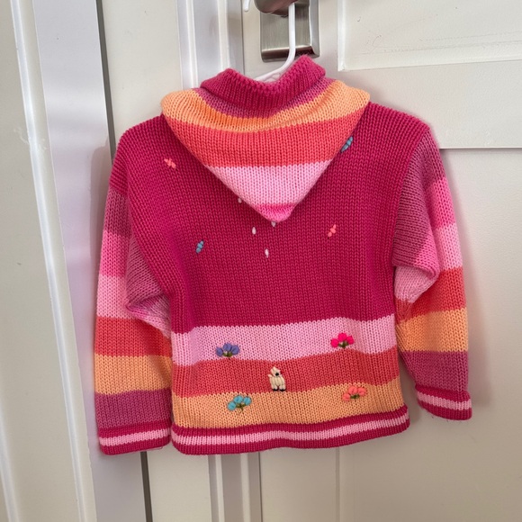 Colorful Kids' Knit Hoodie - Picture 3 of 3